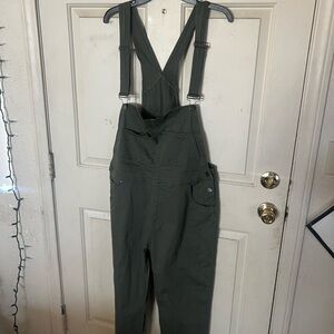 American bazi Olive Green Overalls with Adjustable Straps 2XL